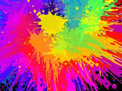 Vector Color Paint Splashing Effect Free Vector In Encapsulated