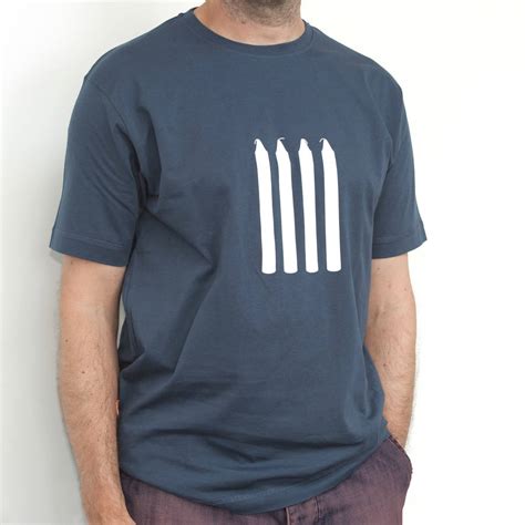 Mens Four Candles T Shirt By Huddersfield Screenprinting Co