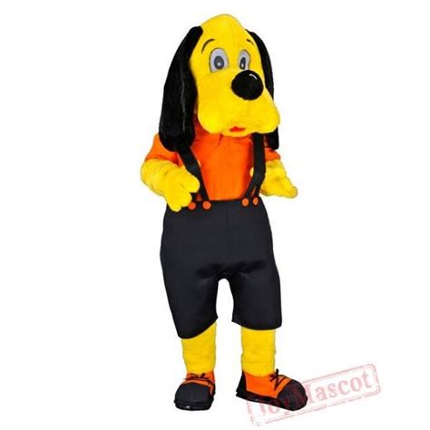 Dog Yellow Mascot Cartoon Character Costume Cartoon Character Costume
