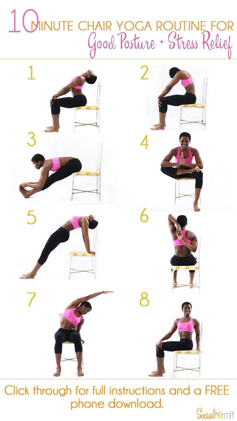 Beginner Printable Chair Yoga Poses