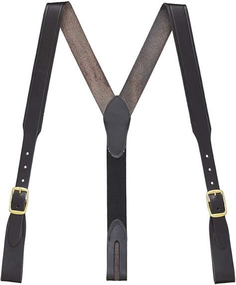 Suspenderstore Mens Plain Wcrease Handcrafted Western Leather Belt