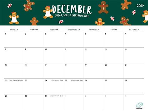 The 2019 Printable Calendar Is Here Aptly Named The Foodie Collection