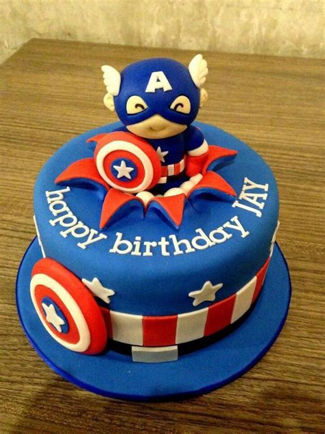Check out our captain america cake selection for the very best in unique or custom, handmade pieces from our cake toppers & picks shops. Avengers Cake & Cupcake Ideas | Captain america birthday ...
