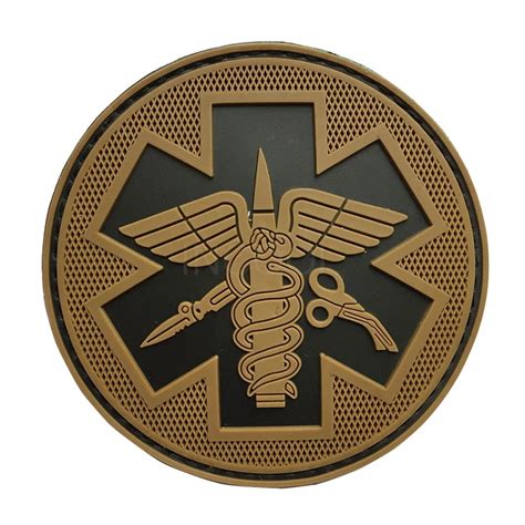 3d Paramedic Mecial Pvc Patch 315 Round Patch Tactical Emblem Badges