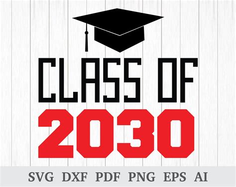 Class Of 2030 Svg Graduation Svg Preschool Svg High School Etsy