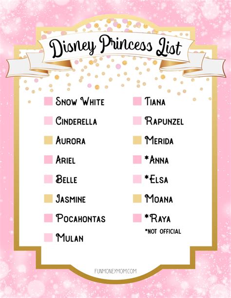 Complete Disney Princess List 2023 Disney Princess Names And Fun Facts