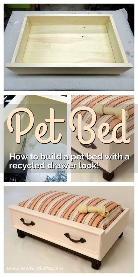 Great Diy Tutorial To Create A Drawer Look Pet Bed For Your Dog Or Cat