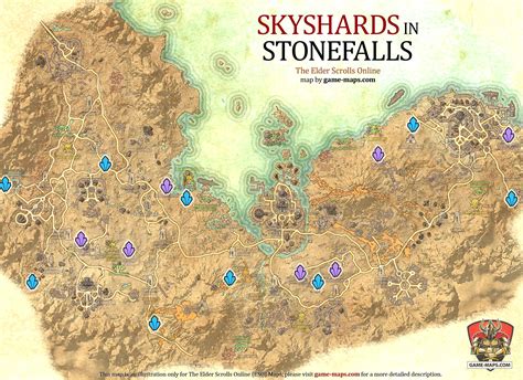 Stonefalls Skyshards Location Map The Elder Scrolls Online Eso