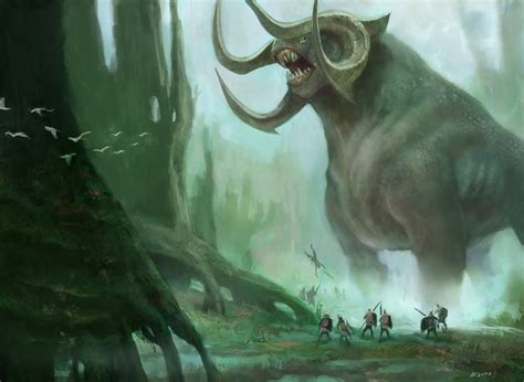 Giant Mythical Creature Wallpaper Mythical Creatures Alien Concept