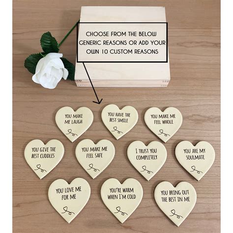 Reasons Why I Love You Personalised Romantic Gift For Him Etsy