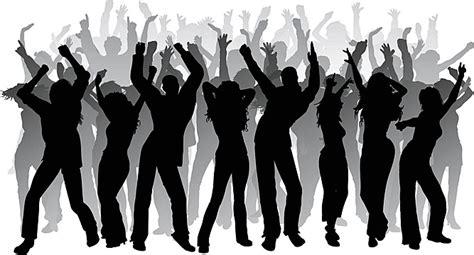 Party People Man Silhouettes Dance Vector Man Silhouettes Dance Png