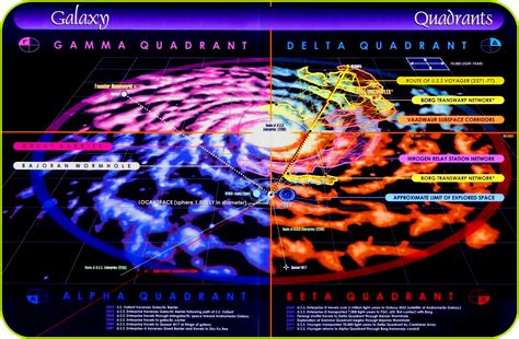 Star Map The Milky Way Galaxy Alpha Beta Gamma Delta Quadrant