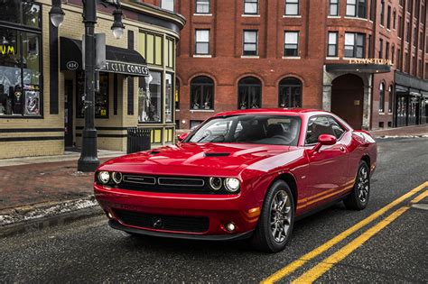 Picture Dodge 2017 Challenger Gt Awd Red Metallic Automobile
