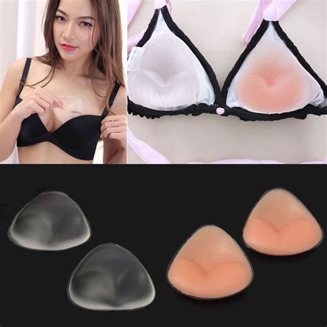 1Pair Women Silicone Gel Bra Insert Pads Breast Uplift Enhancer Push Up