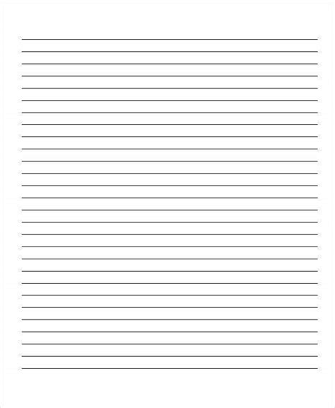 10 Lined Paper Templates Free Sample Example Format