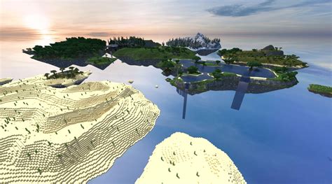 Large All Biome Sky Islands Minecraft Map