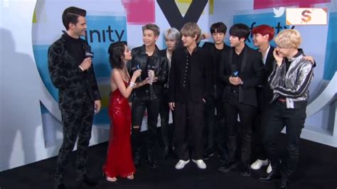Bts Ama Red Carpet Interview Youtube