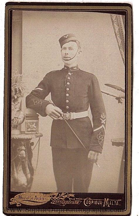 Attractive Carte De Visite Photograph Of A Soldier In Dress Uniform By