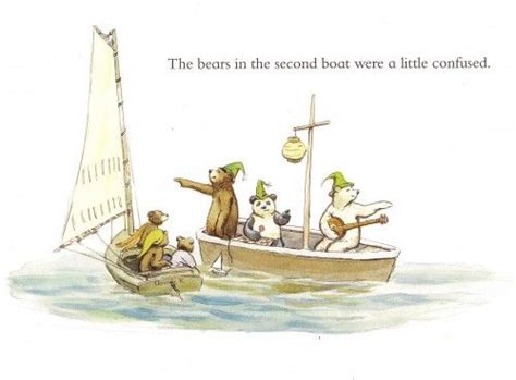 3 Bears In A Boat 1 Boat Bear Childrens Book Illustration