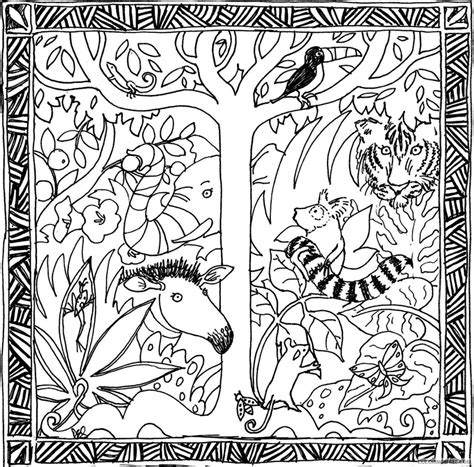 Amazon Rainforest Coloring Pages At Free Printable