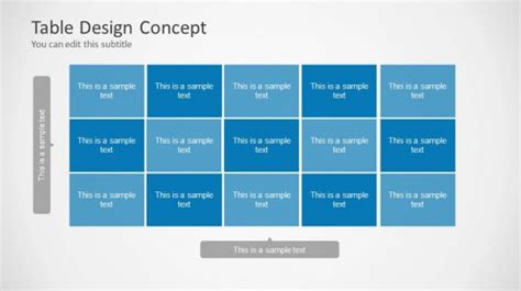 Powerpoint Text And Table Templates