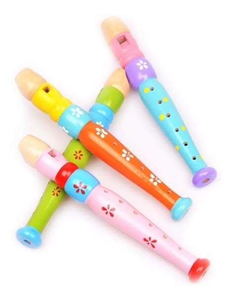 Flauta De Madera Infantil Juguete Instrumento Musical Yo Si Puedo