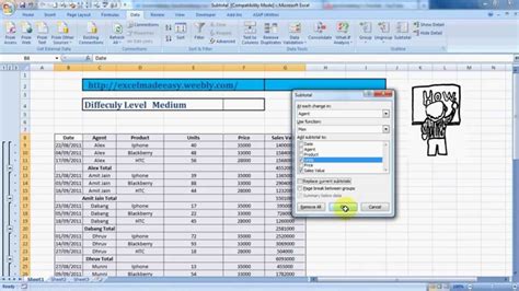 Below is an animated visual example of how an excel formula can be inserted into a spreadsheet. Subtotal Formula in Excel - YouTube