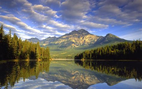 Lakes Mountains Water Scenery Wallpaper Wallpapers And