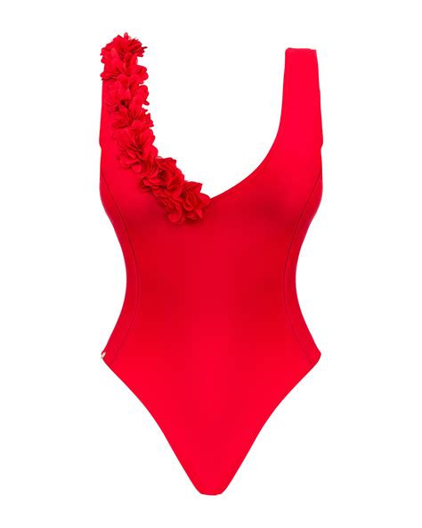 Red Bathing Suit Obsessive Swimming Costumes
