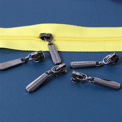 8pcs Metal 3 Nylon Zipper Puller Slider For Diy Sewing Kits Garment
