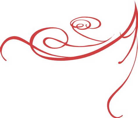 Red Decorative Swirl Clip Art At Vector Clip Art Online