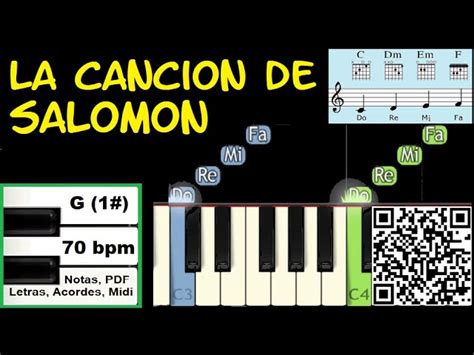 La Cancion De Salomon Piano Tutorial Facil Partitura Acordes Pista Acordes Chordify