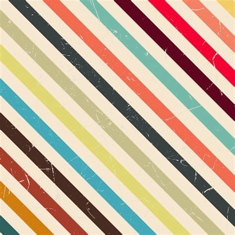 Premium Vector Retro Stripes Abstract Background Vintage Style