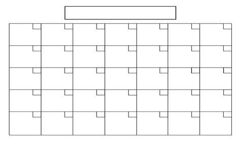 5 week template blank calendar pages calendar printables blank