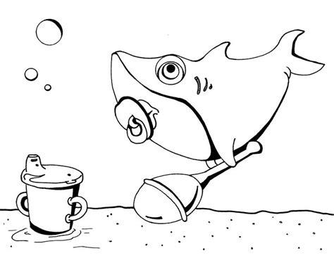 Baby shark and pinkfong coloring pages for kids. Baby Shark coloring page | Páginas para colorir