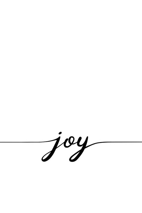 Joy Calligraphy Line Art Print By Marta Olga Klara X Small