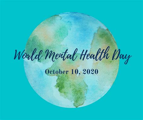 Celebrate World Mental Health Day On October 10 2020