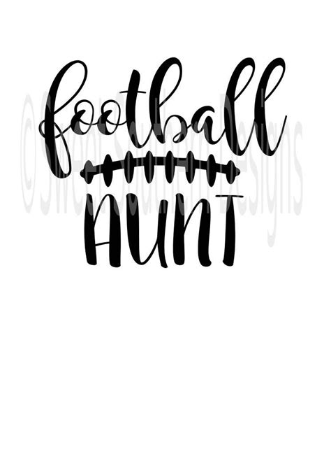 Download Football aunt laces fall SVG PDF DXF instant download ...