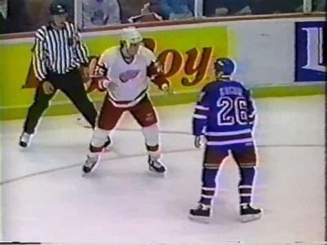 Flashback Darren Mccarty Fights Future Teammate Joe Kocur Video