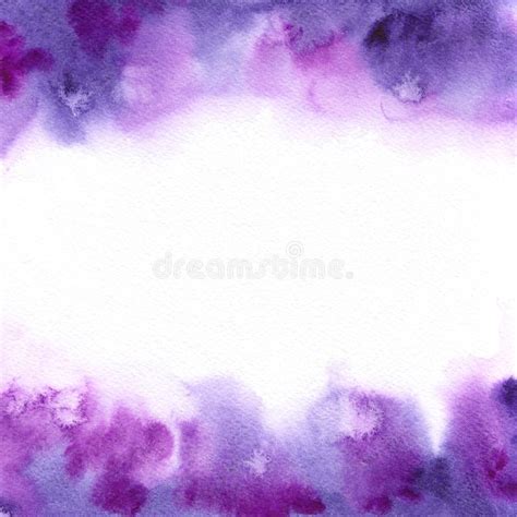 Violet Purple Trend Watercolor Abstract Background Hand Painted Banner