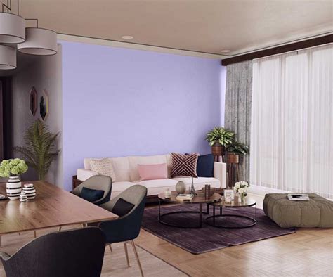 A white finish was not an option. Try Dash Of Purple House Paint Colour Shades for Walls ...