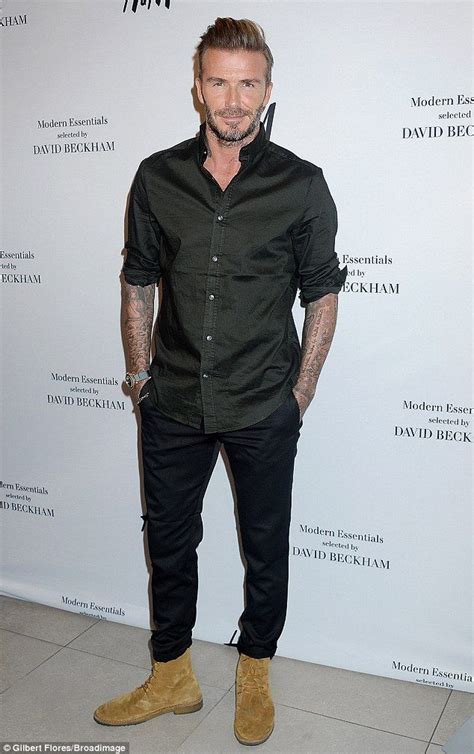 David Beckham Looks Dapper As He Unveils New Handm Range David Beckham