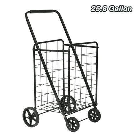 Karmas Product Folding Grocery Shopping Cart With Durable Wheels