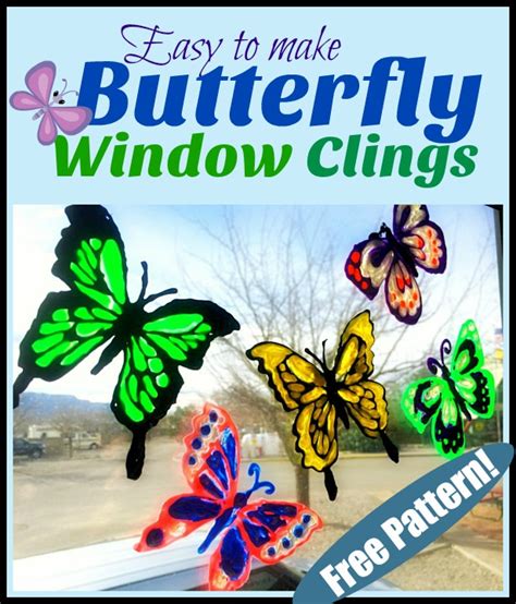 Make Beautiful Butterfly Window Clings Window Clings Diy Window