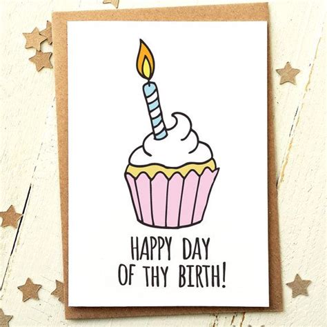 Funny Birthday Card Funny Friend Card Quirky Bday Card Hand