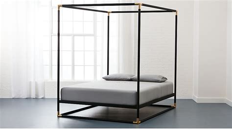 Frame Black Metal Canopy Bed Cb2