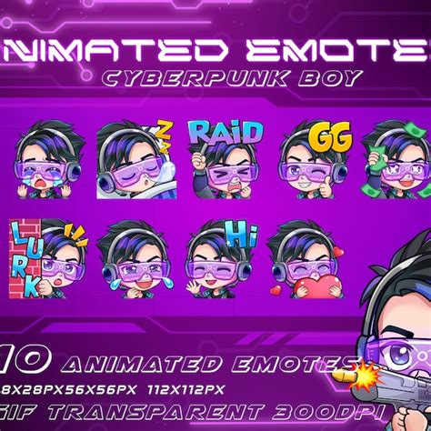 Cyberpunk Twitch Emote Etsy Canada