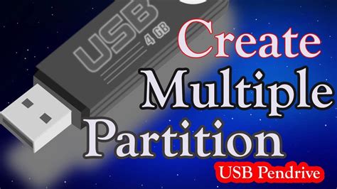 How To Create Multiple Partitions On Usb Or Flash Drive Erait Youtube
