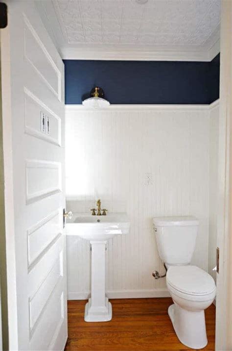How to install ceiling tiles. How to Install Beadboard Paneling in a Half Bathroom ...