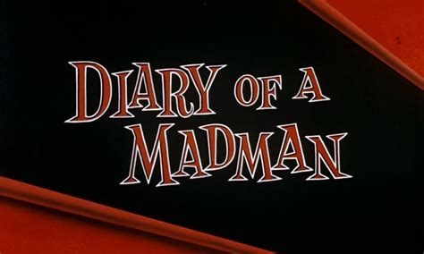 Diary Of A Madman 1963